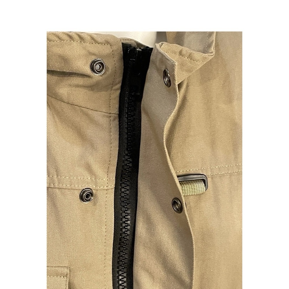 UNM Original Design Canvas Utility Jacket Mens Size Large Full Zip + Snap - Picture 8 of 9